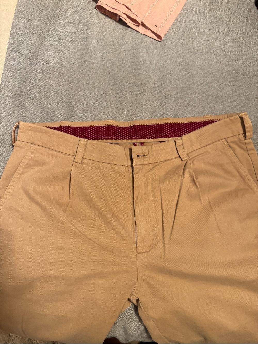 Brooks Brothers Pleated Chino Pants 35x30